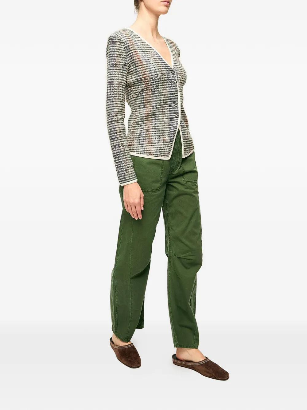  Veronica Beard Nadialine V-neck Jacket - Blue 