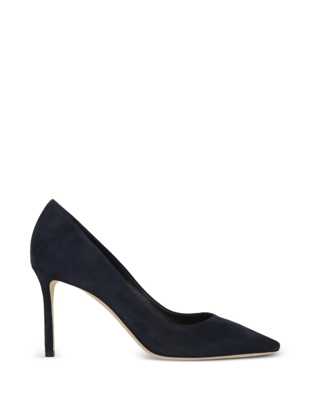 Jimmy Choo Romy 85 suède pumps met puntige neus Blauw