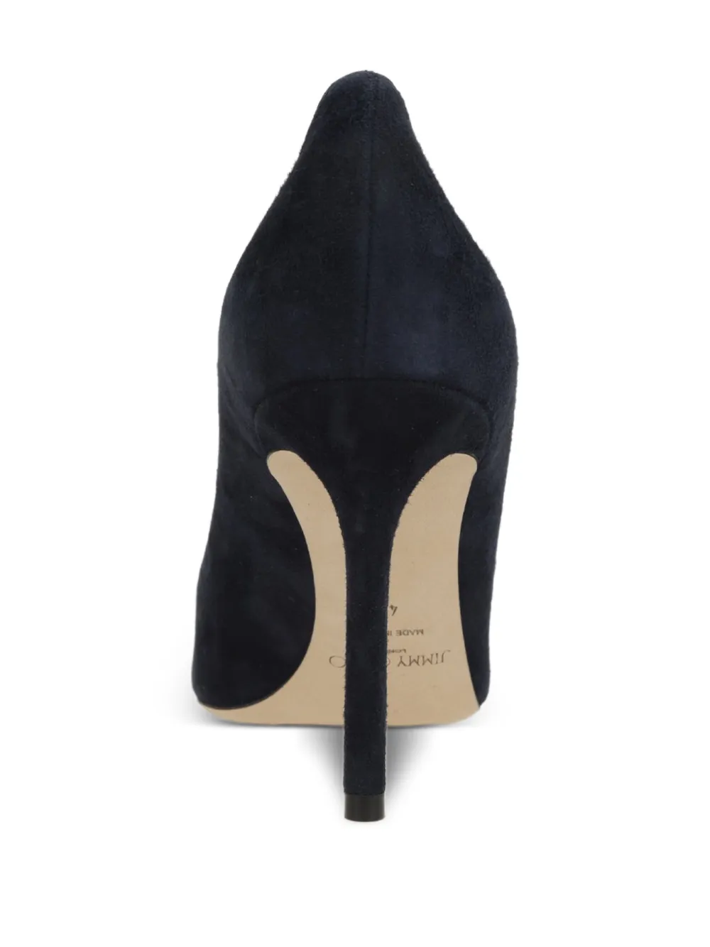 Jimmy Choo Romy 85 suède pumps met puntige neus Blauw