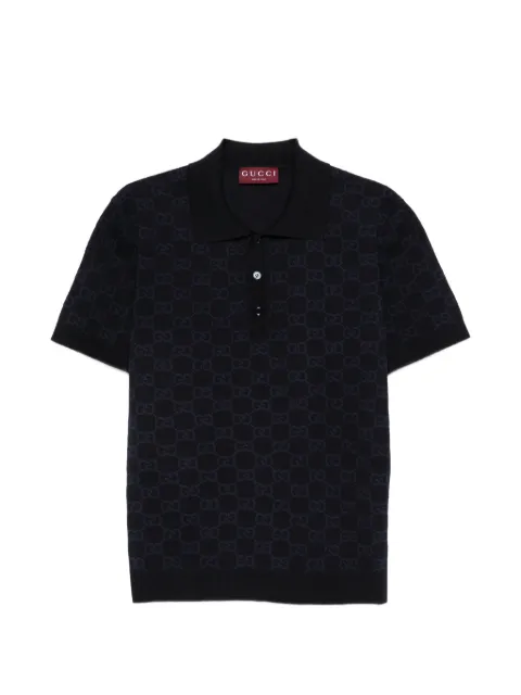 Gucci GG-patterned polo shirt