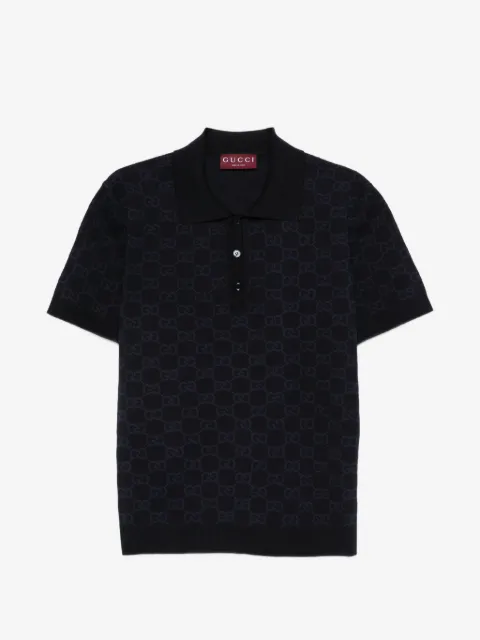 Gucci GG-patterned polo shirt