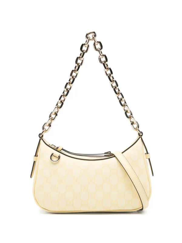 Gucci GG Emblem Small Shoulder Bag in Yellow