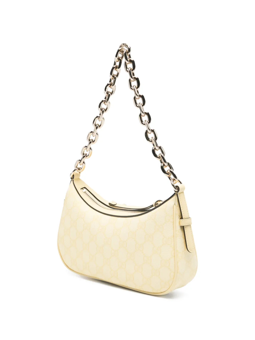 Gucci GG Emblem Small Shoulder Bag in Yellow, view 3