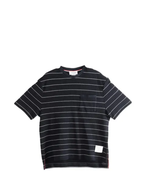 Thom Browne striped-pattern pocket T-shirt
