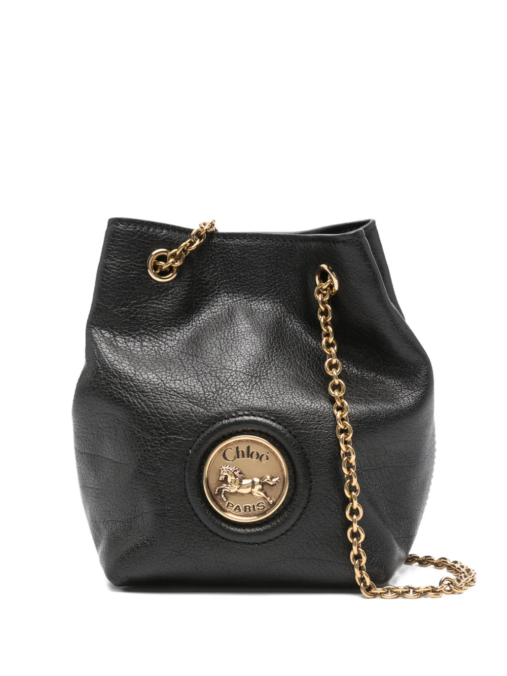 Chloé Horse Medal mini bucket bag - Nero