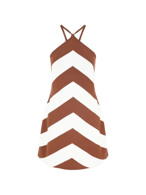 Cult Gaia chevron strap mini dress