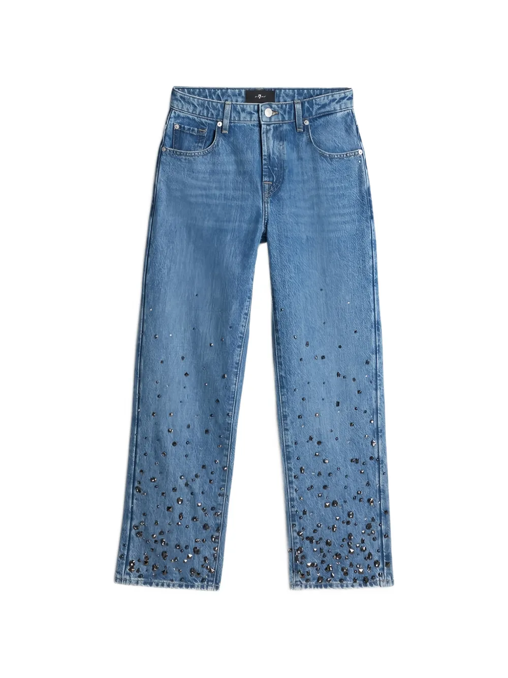 7 For All Mankind Calie embellished jeans - Blu