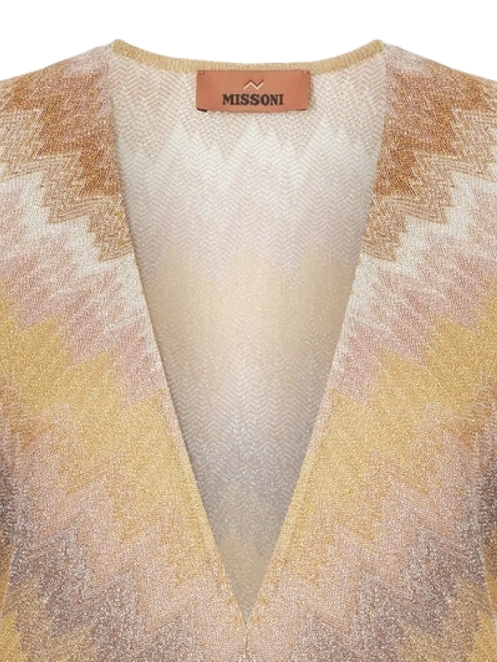 Missoni Mini-jurk met V-hals Beige