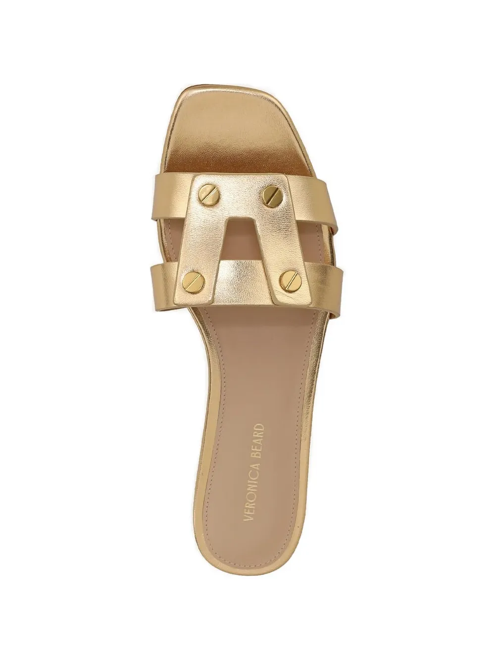 Veronica Beard Sandalen met logoband Goud