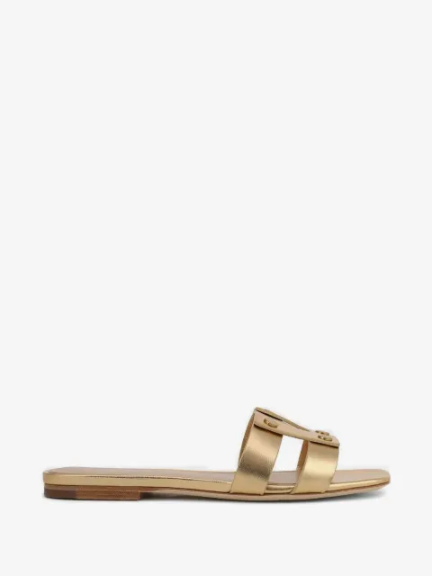 Veronica Beard strap logo sandals