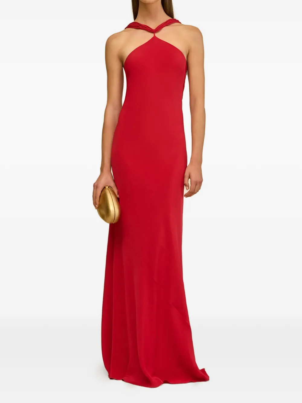 Cult Gaia Phoebe halterneck maxi dress - Rosso