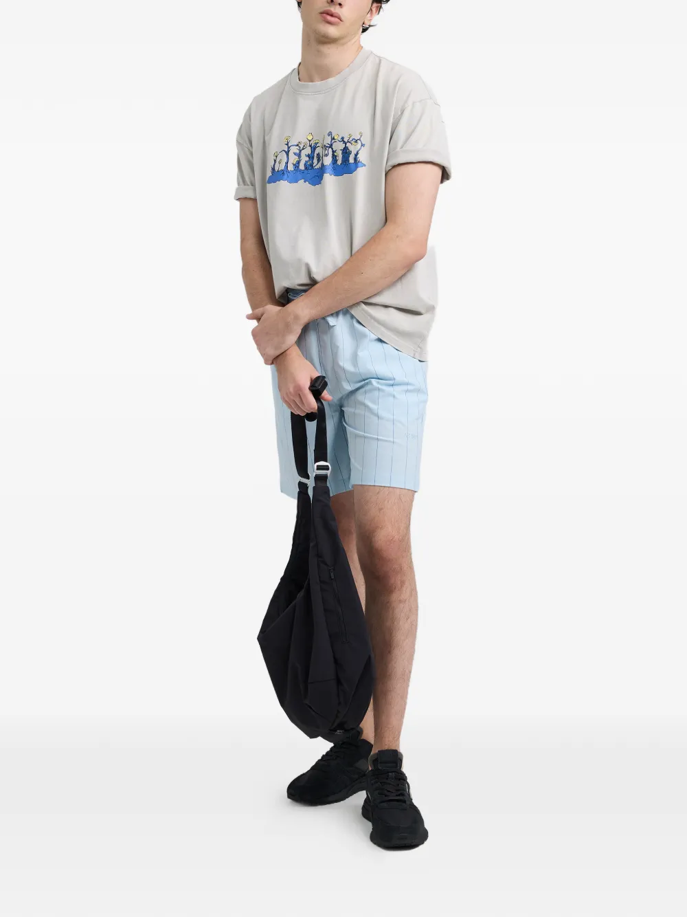 Off Duty Give You Life T-shirt Grijs
