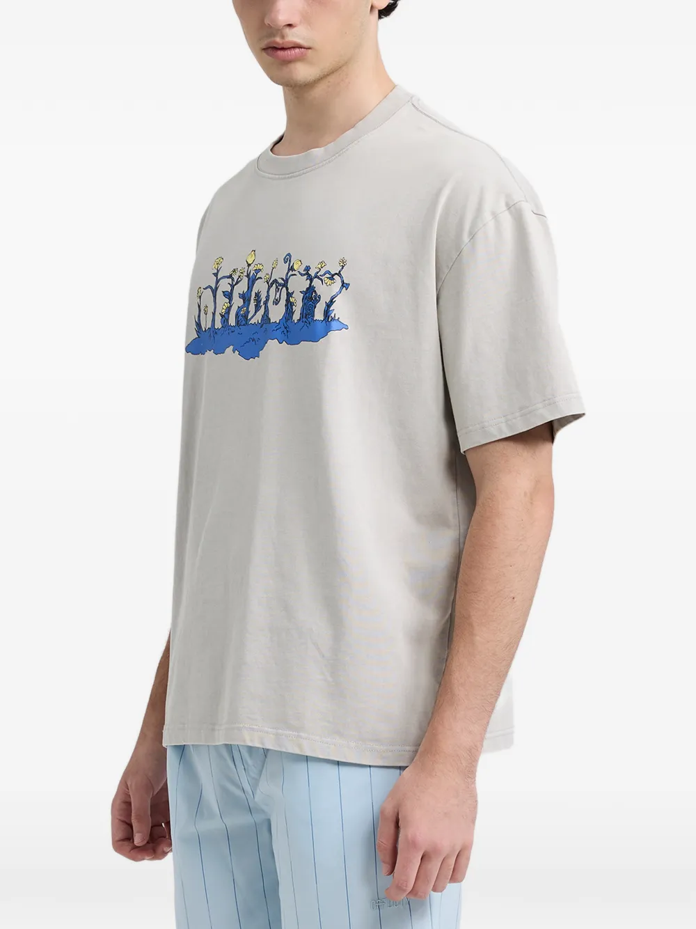 Off Duty Give You Life T-shirt Grijs