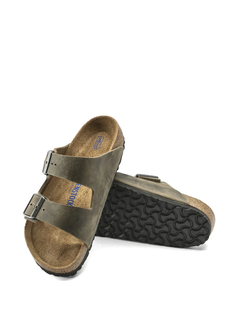 Birkenstock Arizona SF buckle strap sandals Groen
