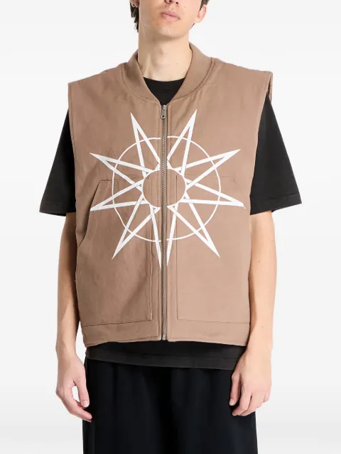 Pleasures x Slipknot goat padded vest jacket