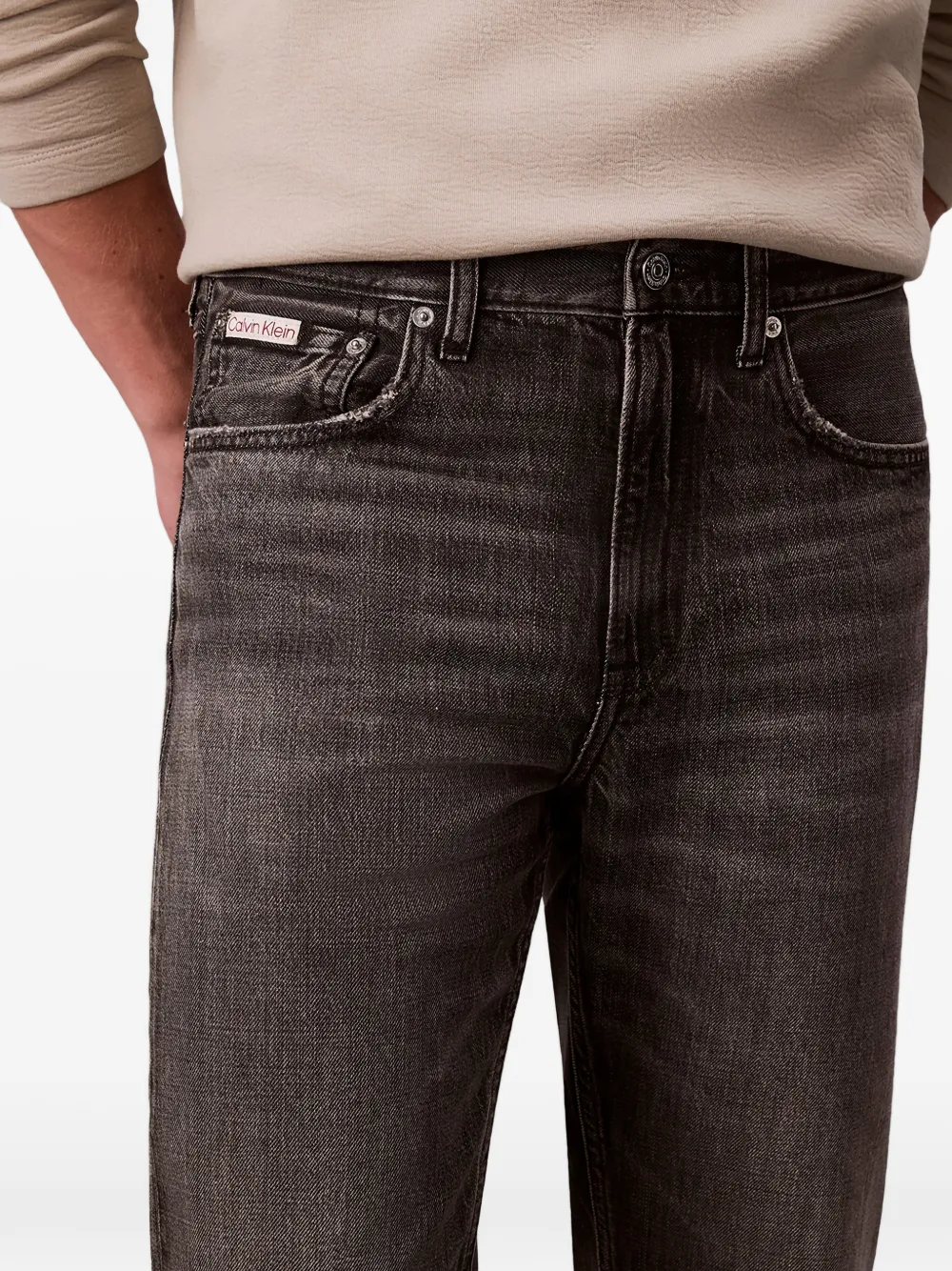  Calvin Klein Logo-patch Jeans - Grey 