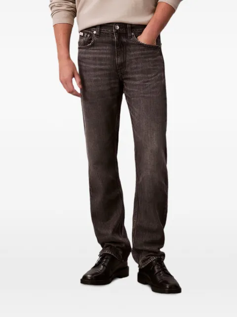 Calvin Klein logo-patch jeans