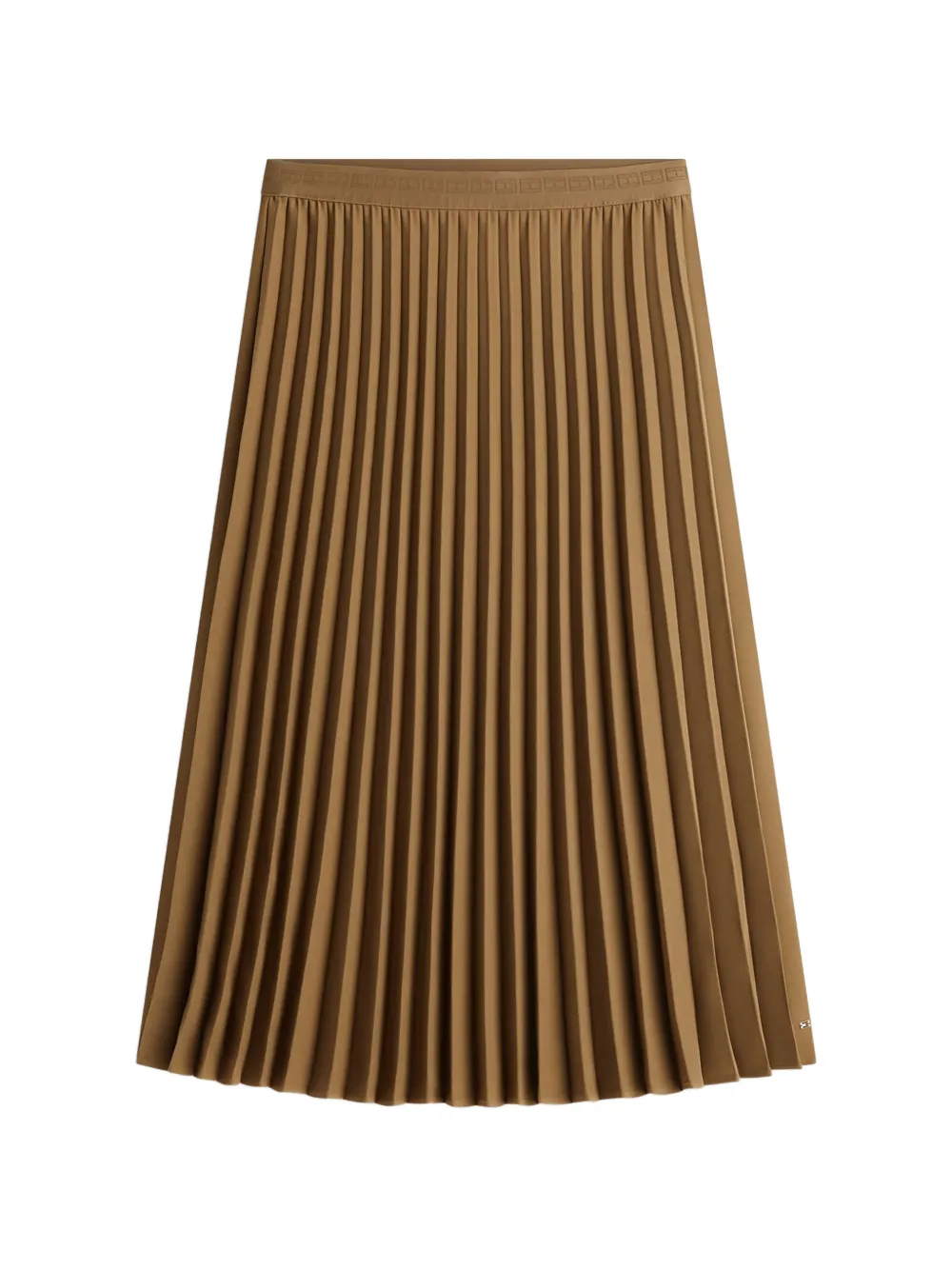 Tommy Hilfiger pleated midi skirt - Marrone