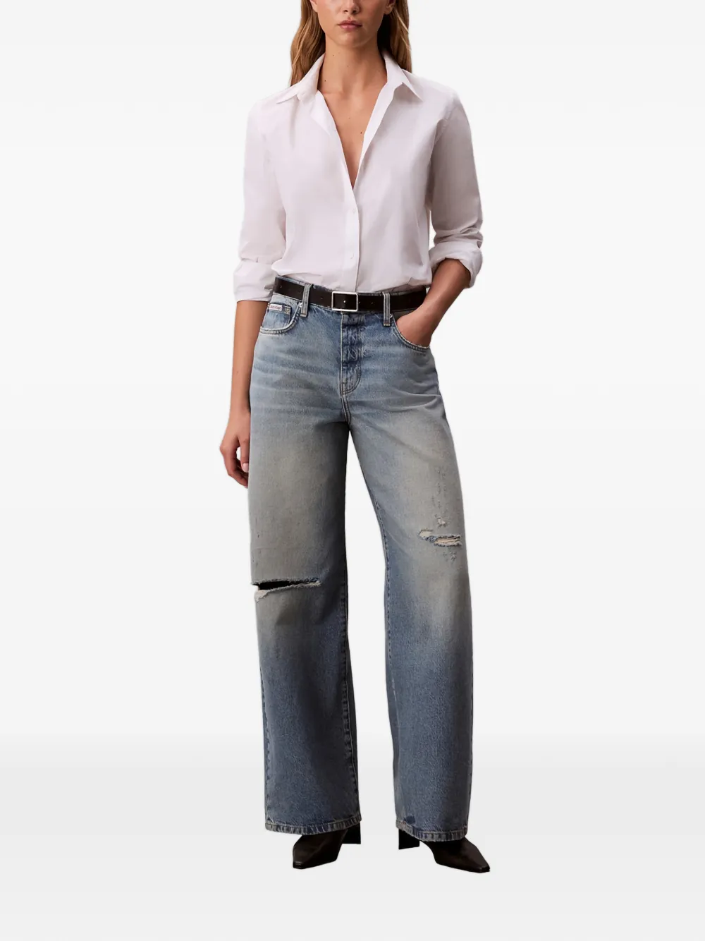  Calvin Klein Distressed Jeans - Blue 
