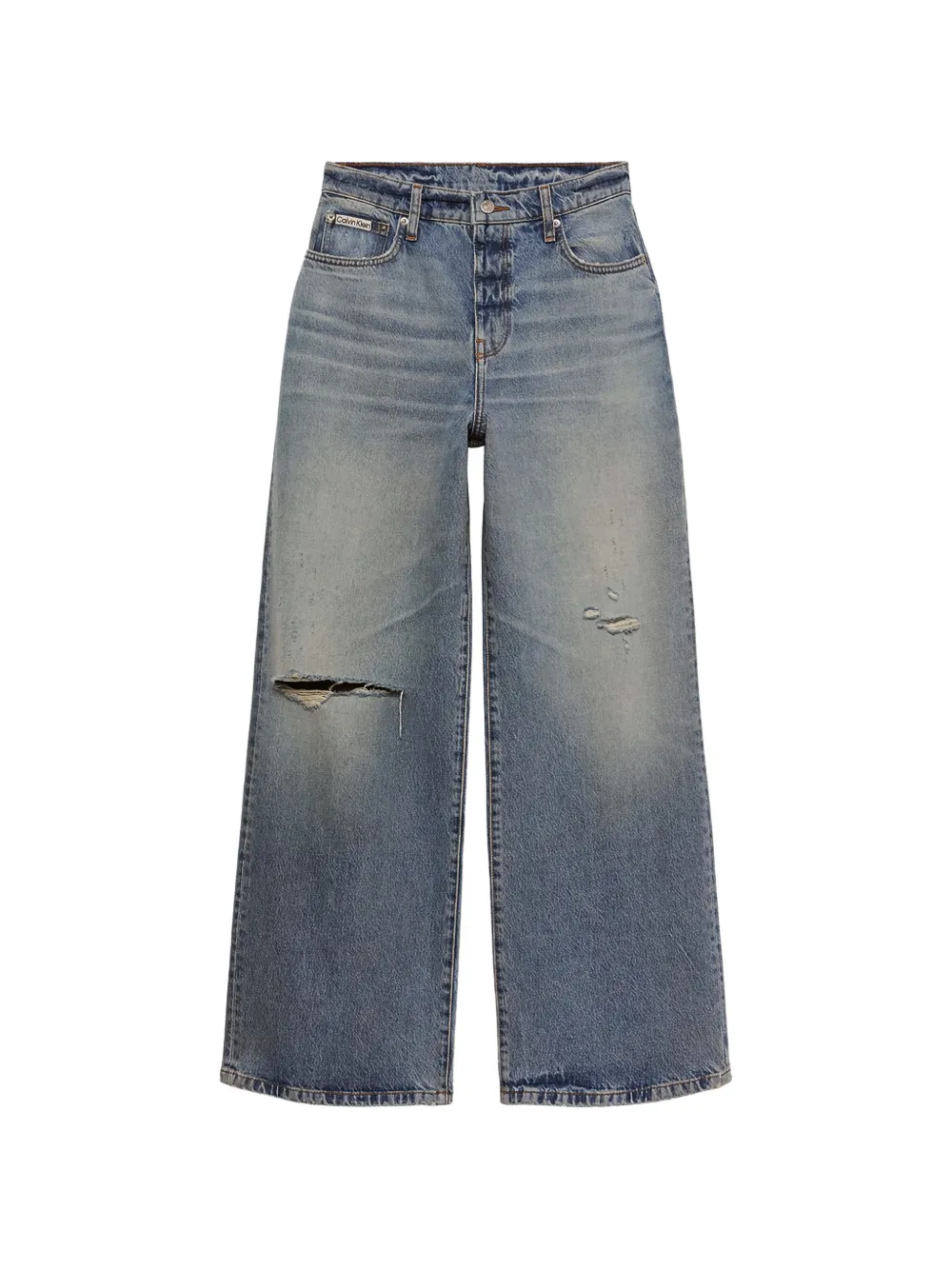 Calvin Klein Jeans con effetto vissuto - Blu