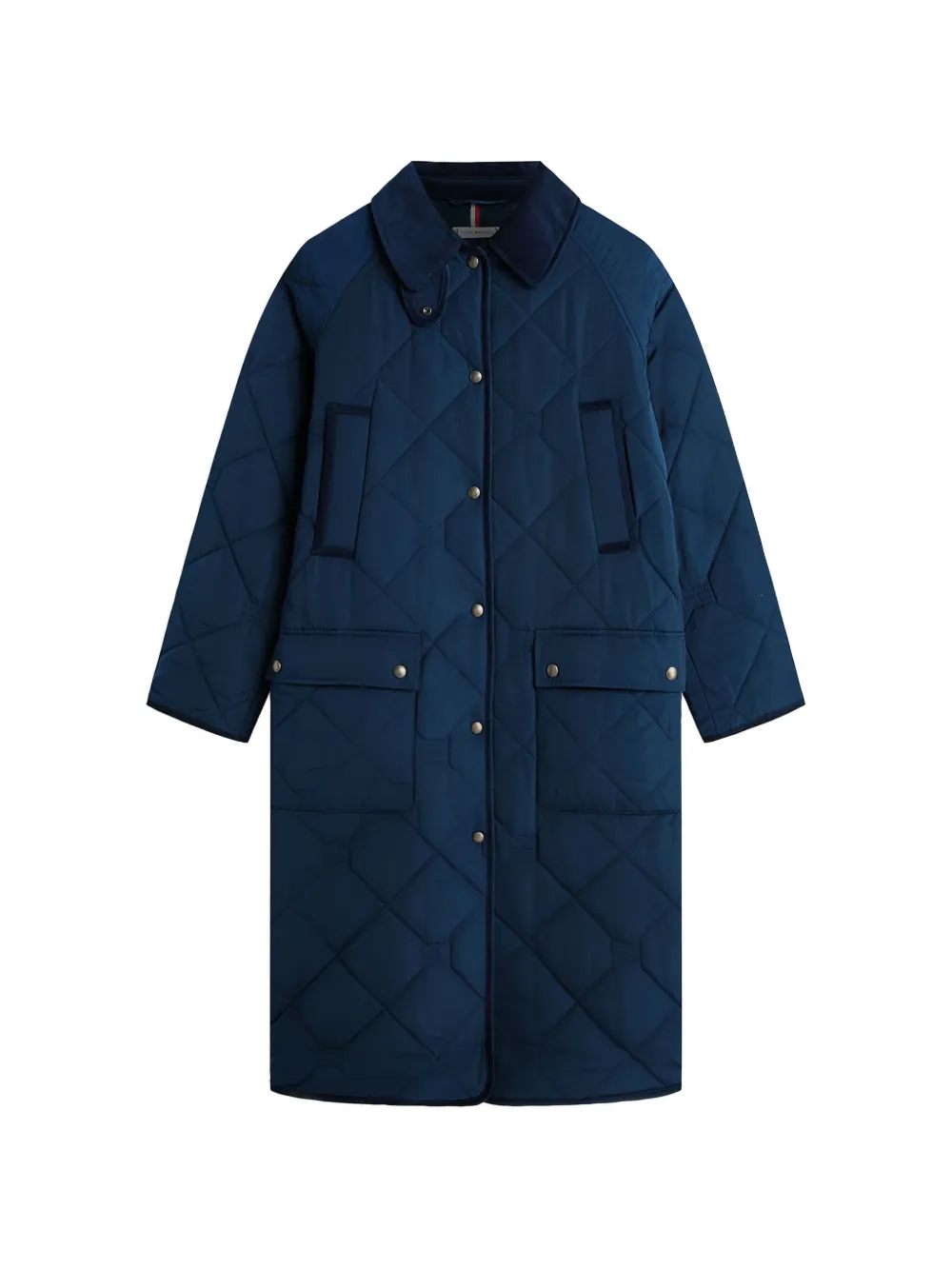 Tommy Hilfiger quilted press-stud coat - Blu