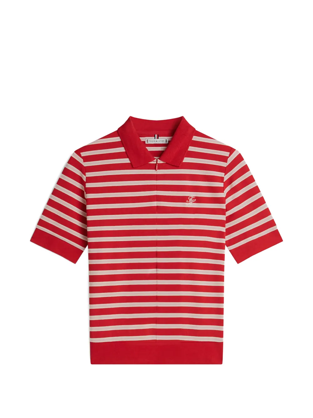 Tommy Hilfiger striped polo shirt - Rosso