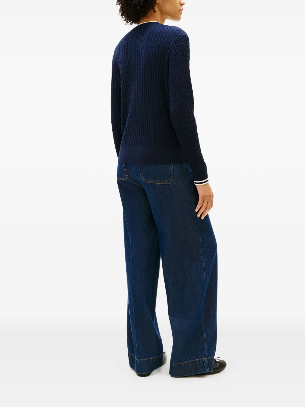  Tommy Hilfiger Cable Knit Sweater - Blue 