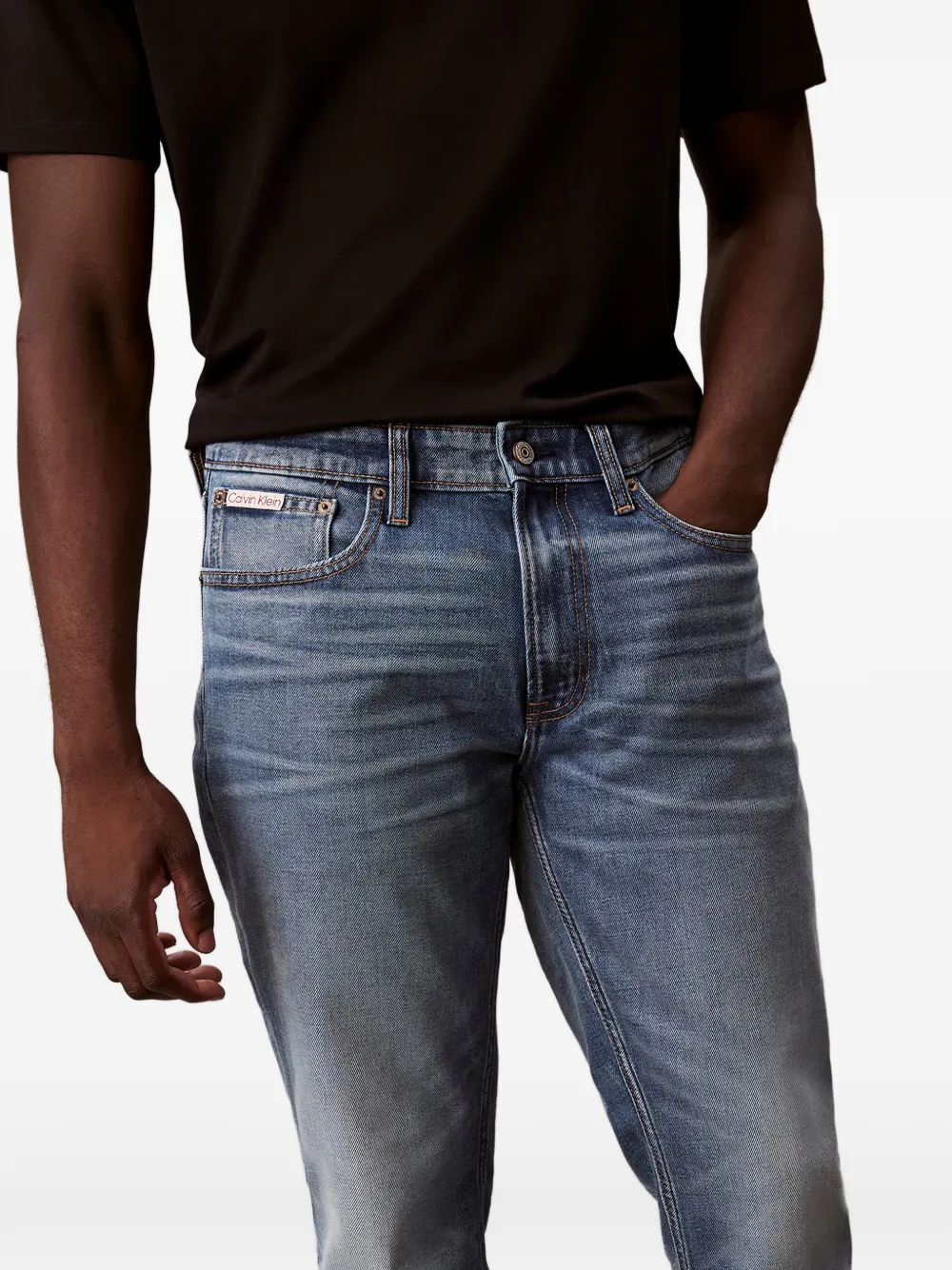 Calvin Klein Jeans met vijf zakken Blauw