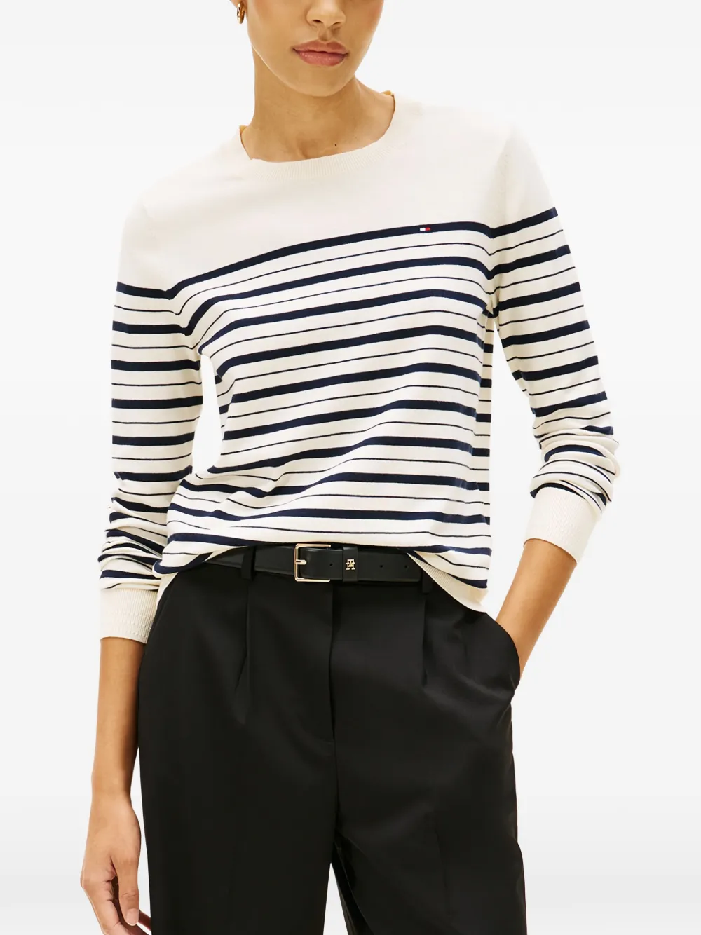  Tommy Hilfiger Striped-pattern Sweater - Neutrals 