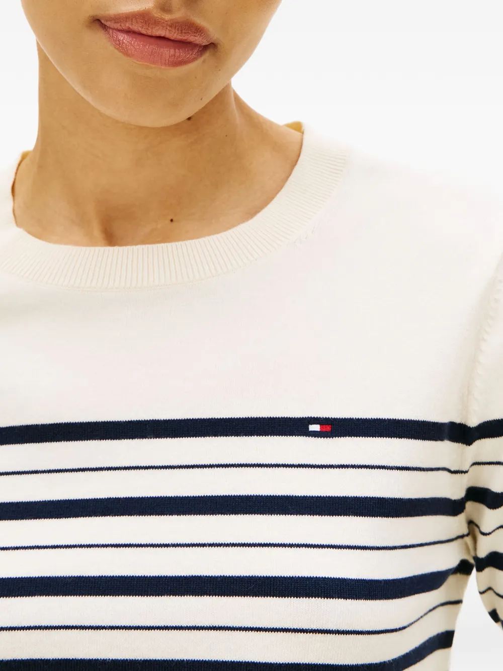 Tommy Hilfiger Gestreepte trui Beige