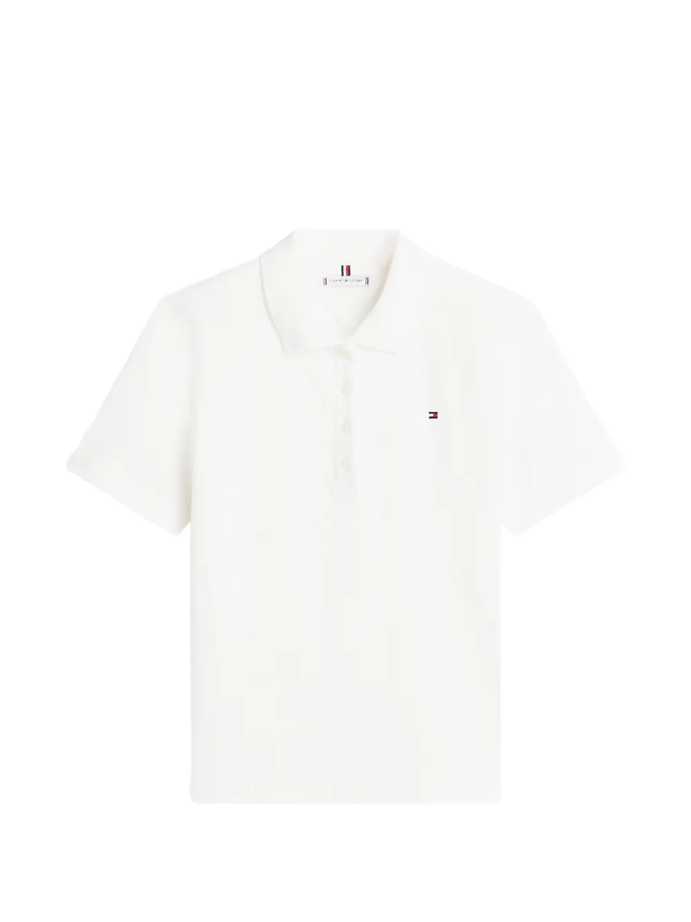 Tommy Hilfiger collared short-sleeve polo top - Bianco