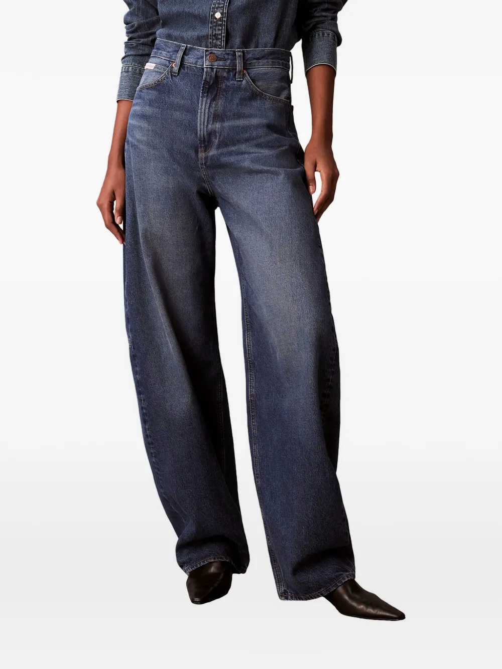  Calvin Klein Logo-plaque Jeans - Blue 
