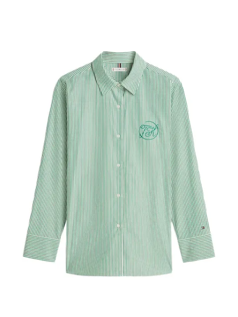 Tommy Hilfiger camisa con logo bordado y motivo de rayas