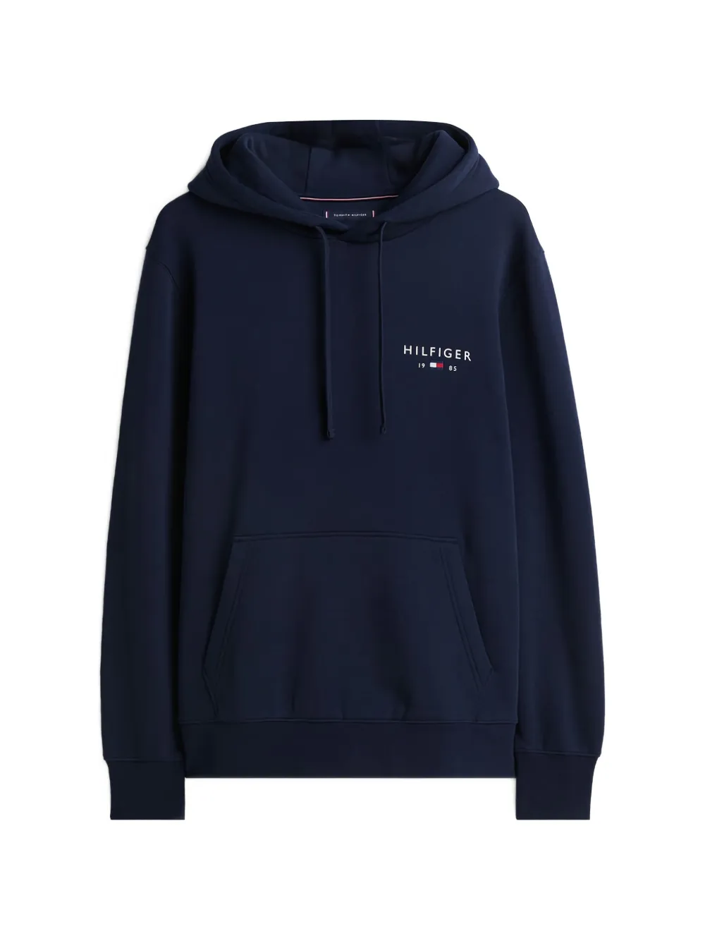 Tommy Hilfiger logo drawstring hoodie - Blu