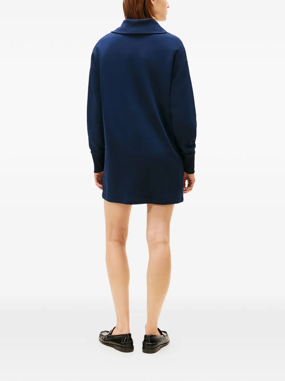 Tommy Hilfiger Mini-jurk met rits en logodetail Blauw