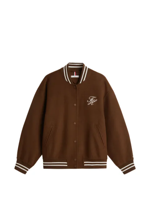 Tommy Hilfiger striped-detail bomber jacket