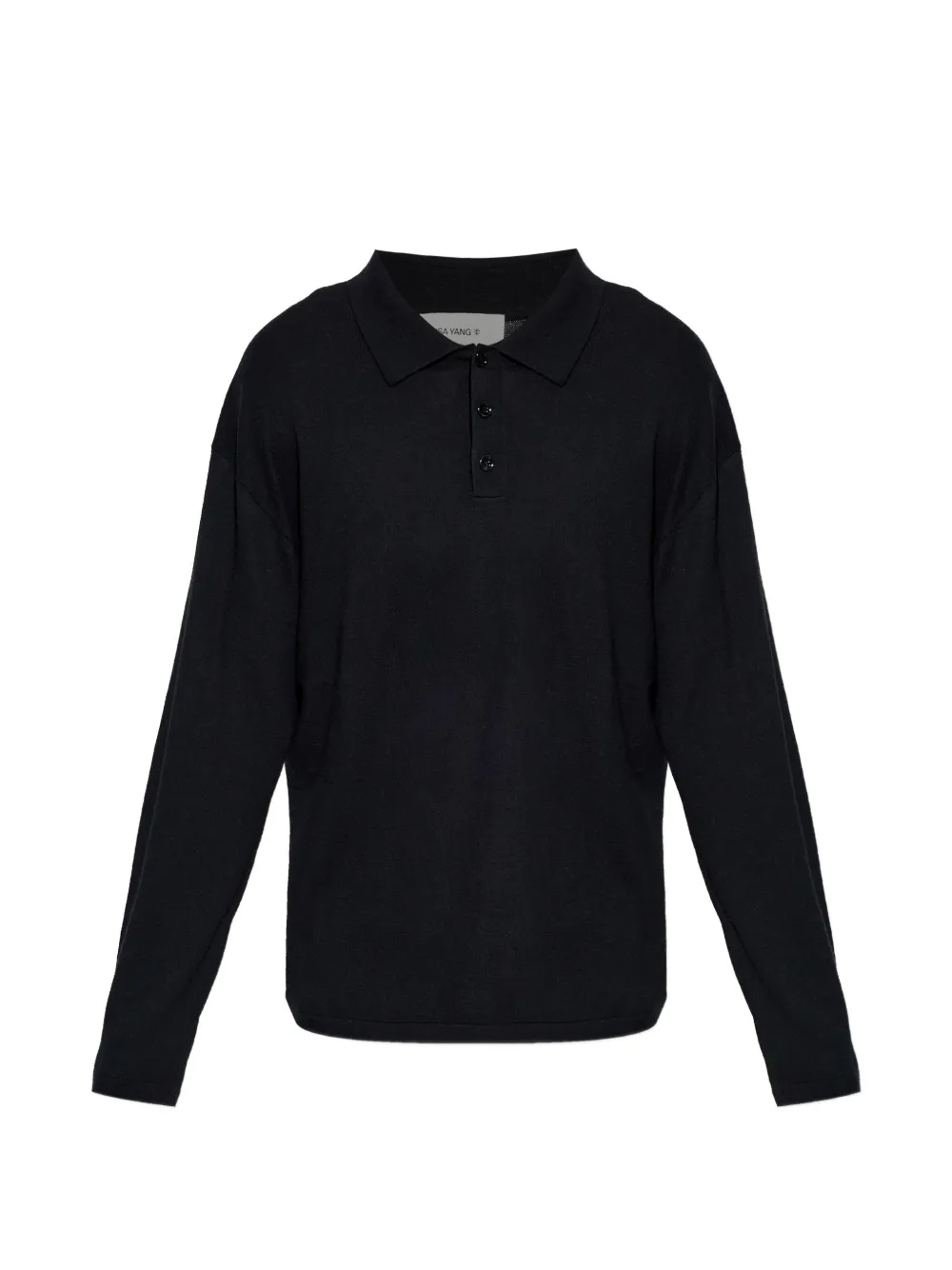 Lisa Yang buttoned polo shirt - Nero