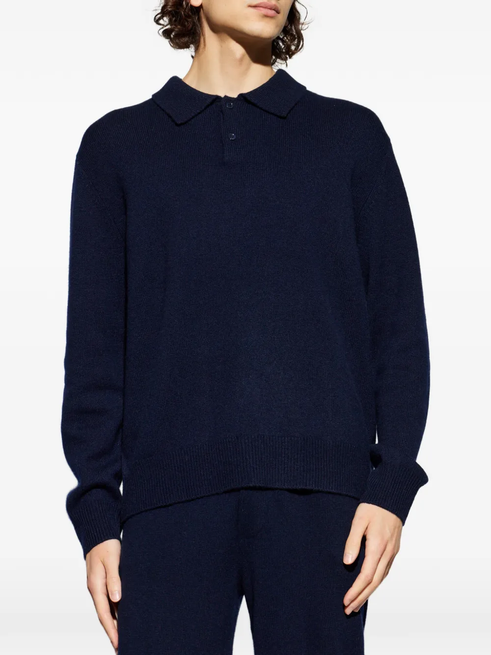  Lisa Yang Buttoned Polo Shirt - Blue 