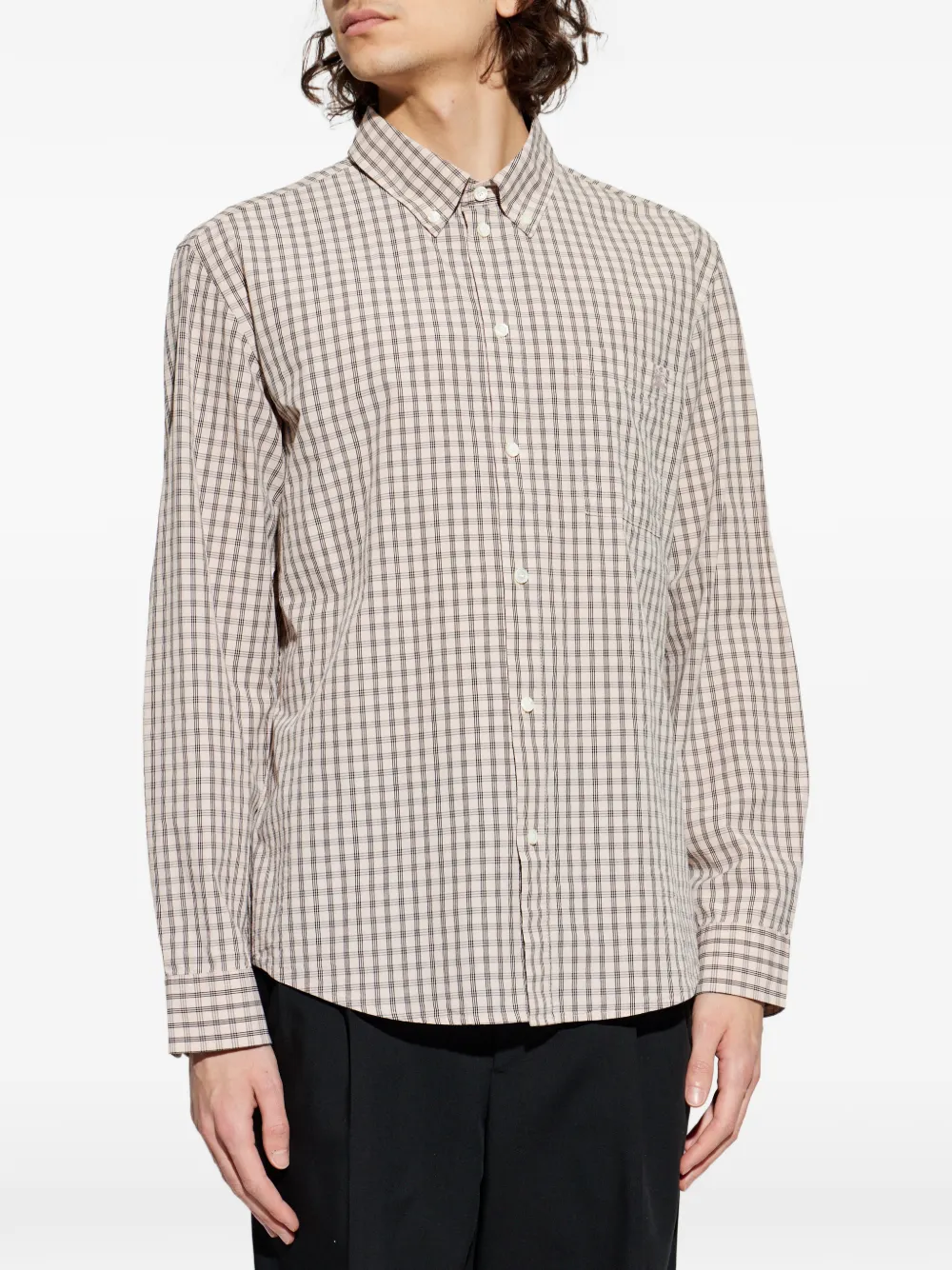  Burberry Check-pattern Shirt - Neutrals 