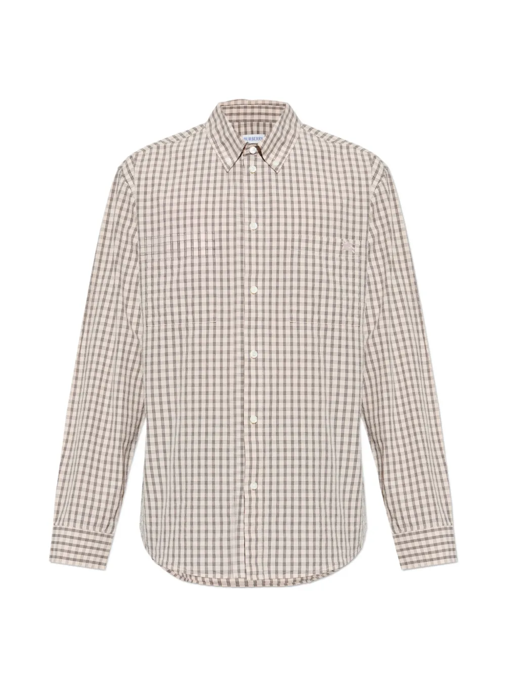 Burberry check-pattern shirt - Toni neutri