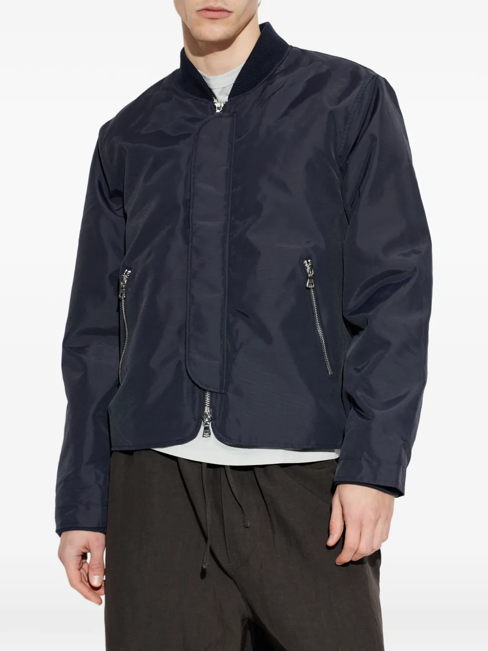  Officine Generale Zip-fastening Bomber Jacket - Blue 