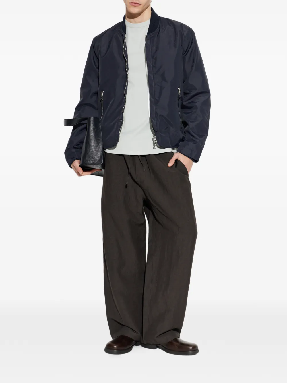  Officine Generale Zip-fastening Bomber Jacket - Blue 