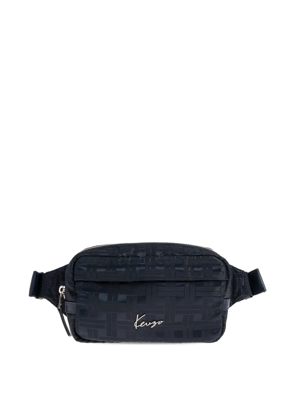 Kenzo Mura woven zip belt bag - Nero
