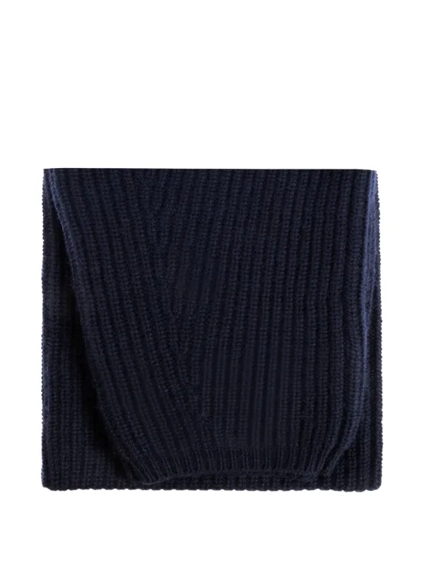 Lisa Yang Ribbed Scarf in Blue