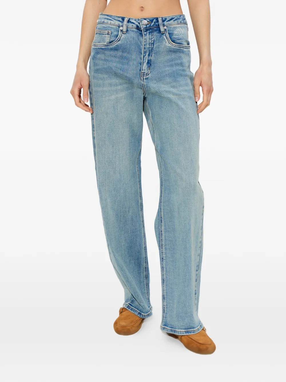  Gestuz Gzzolani Washed Denim Jeans - Blue 