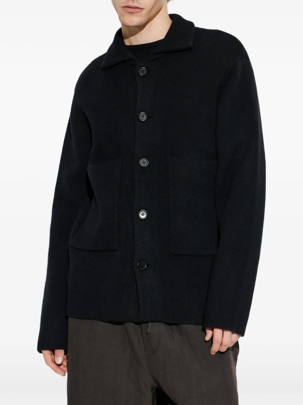 Lisa Yang Button-fastening Cardigan - Black 