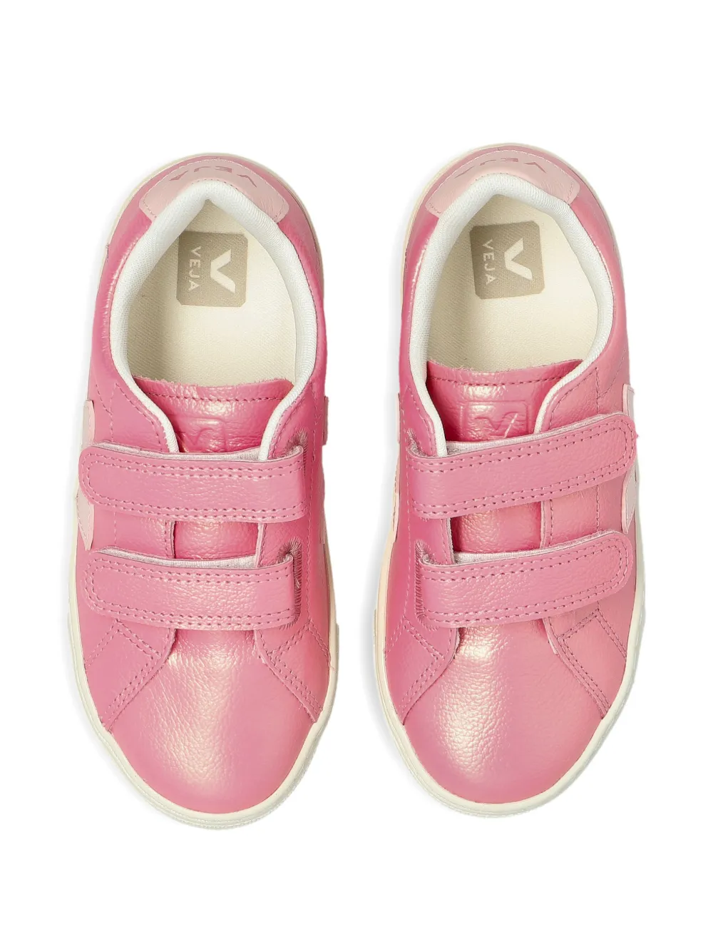 VEJA Kids touch-strap sneakers Roze