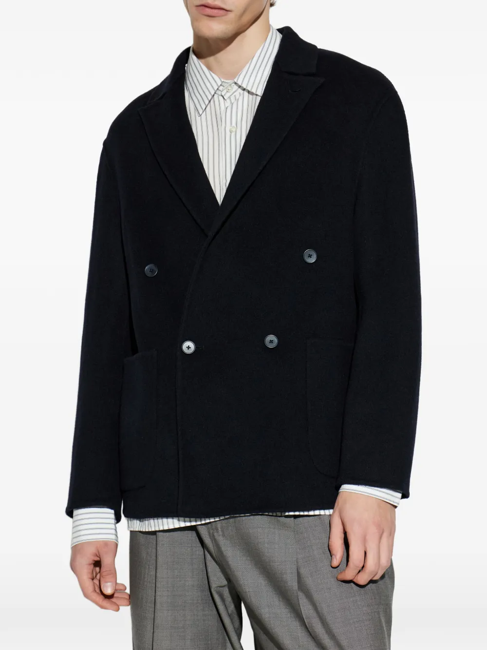  Officine Generale Double-breasted Jacket - Blue 