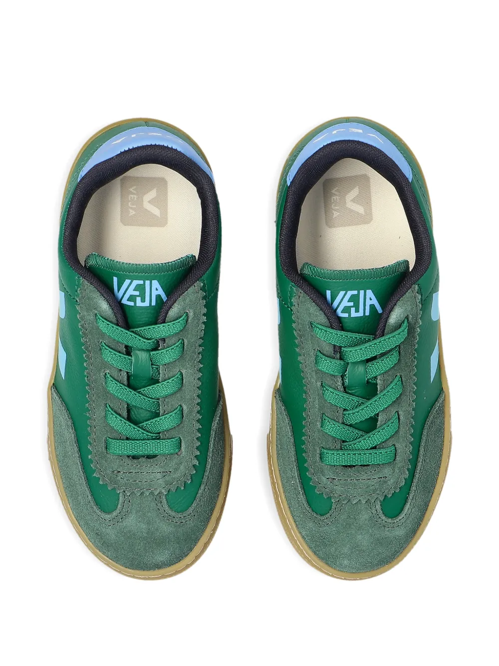 VEJA Kids lace-up sneakers Groen