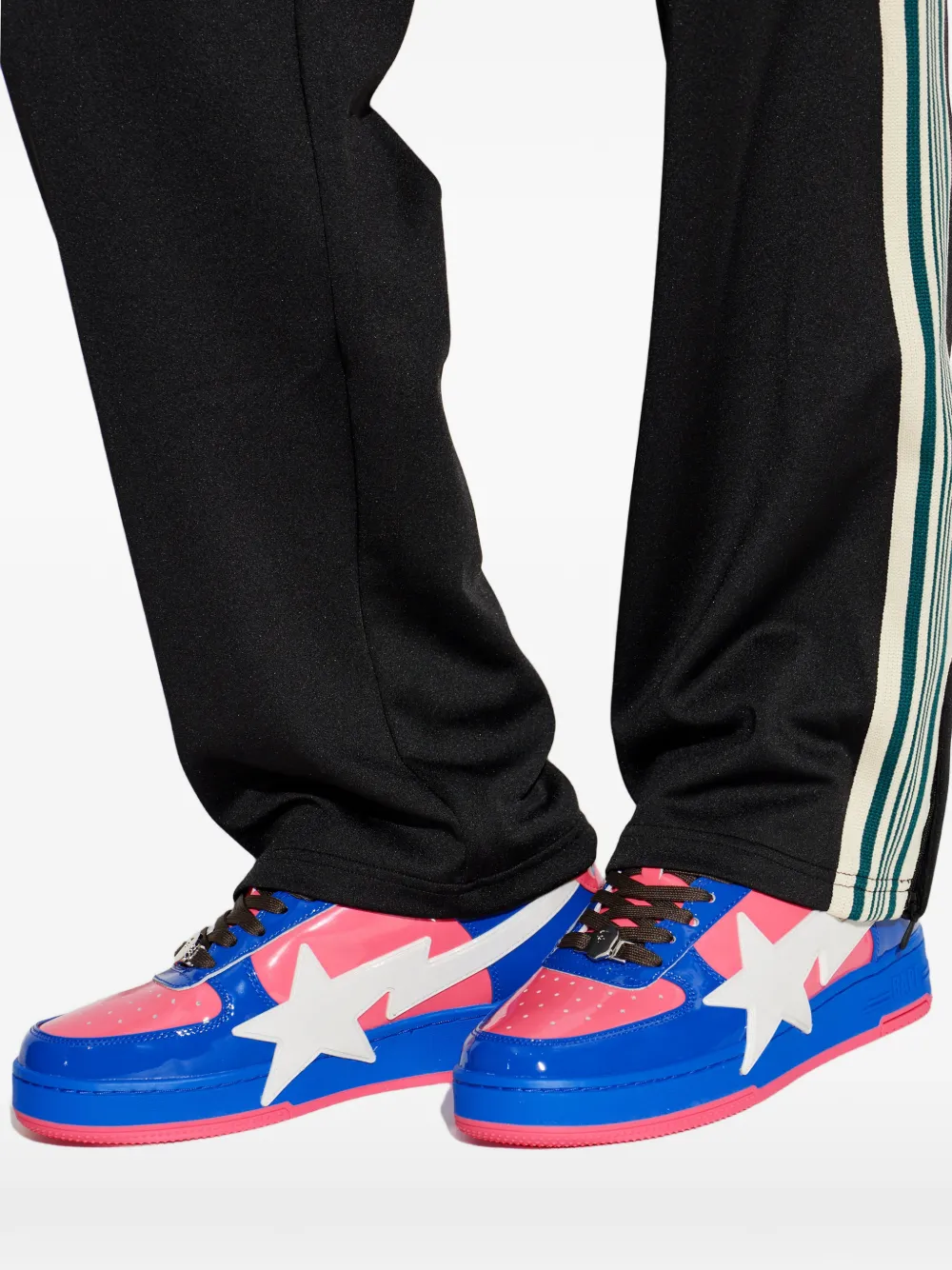 A BATHING APE star-logo sneakers Roze